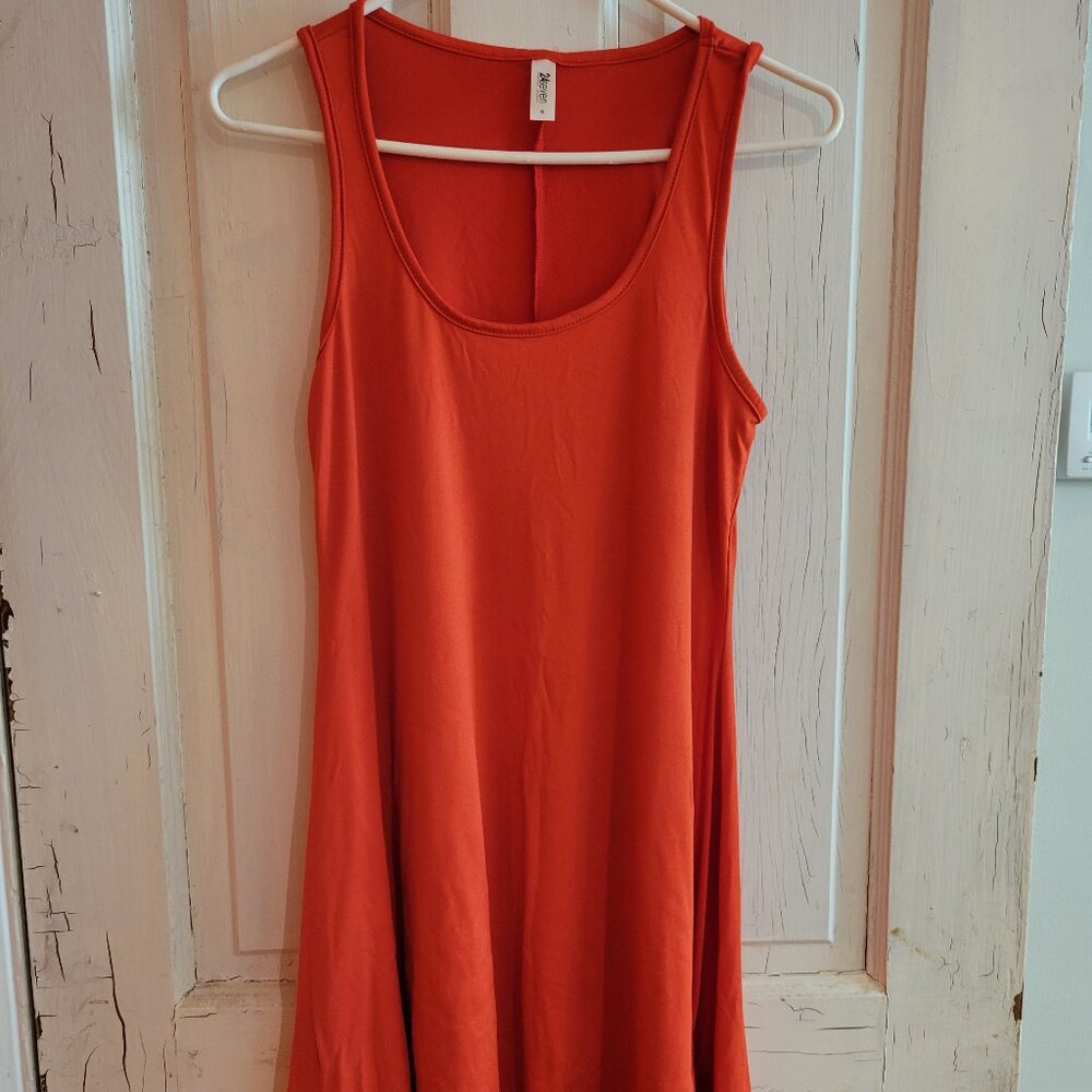 24Seven Orange Maternity Dress, Size Medium